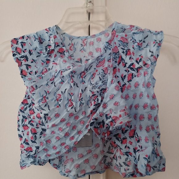 NEW Splendid Girl's Printed Layering Top Wrap Back- Size 5-6 - Picture 5 of 6